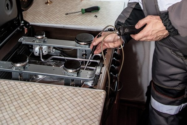 New gas stove repair